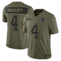 Dallas Cowboys 2025 Salute to Service Vapor Limited Jersey - All Stitched