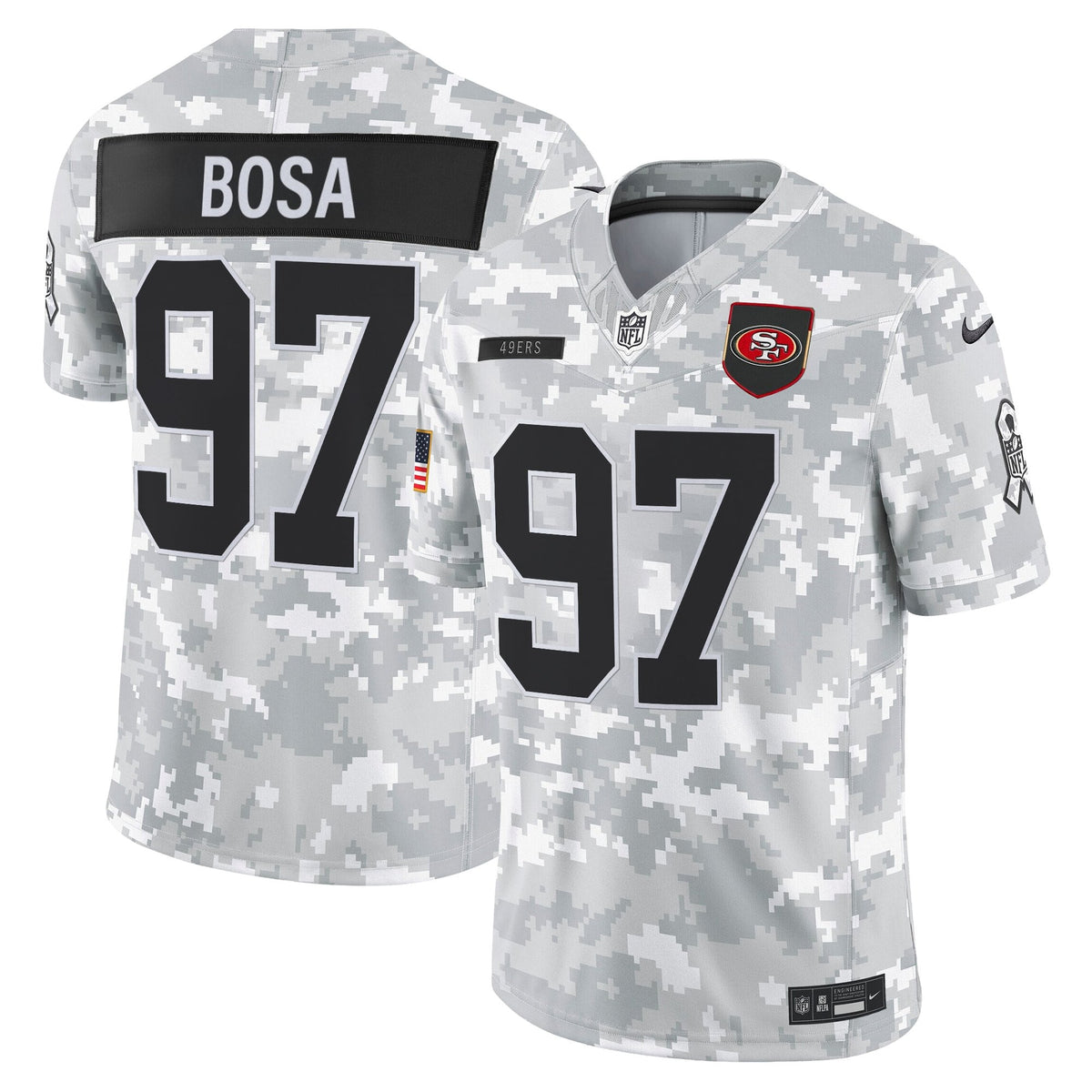 Men's San Francisco 49ers 2025 Salute to Service Vapor Limited Jersey - All Stitched