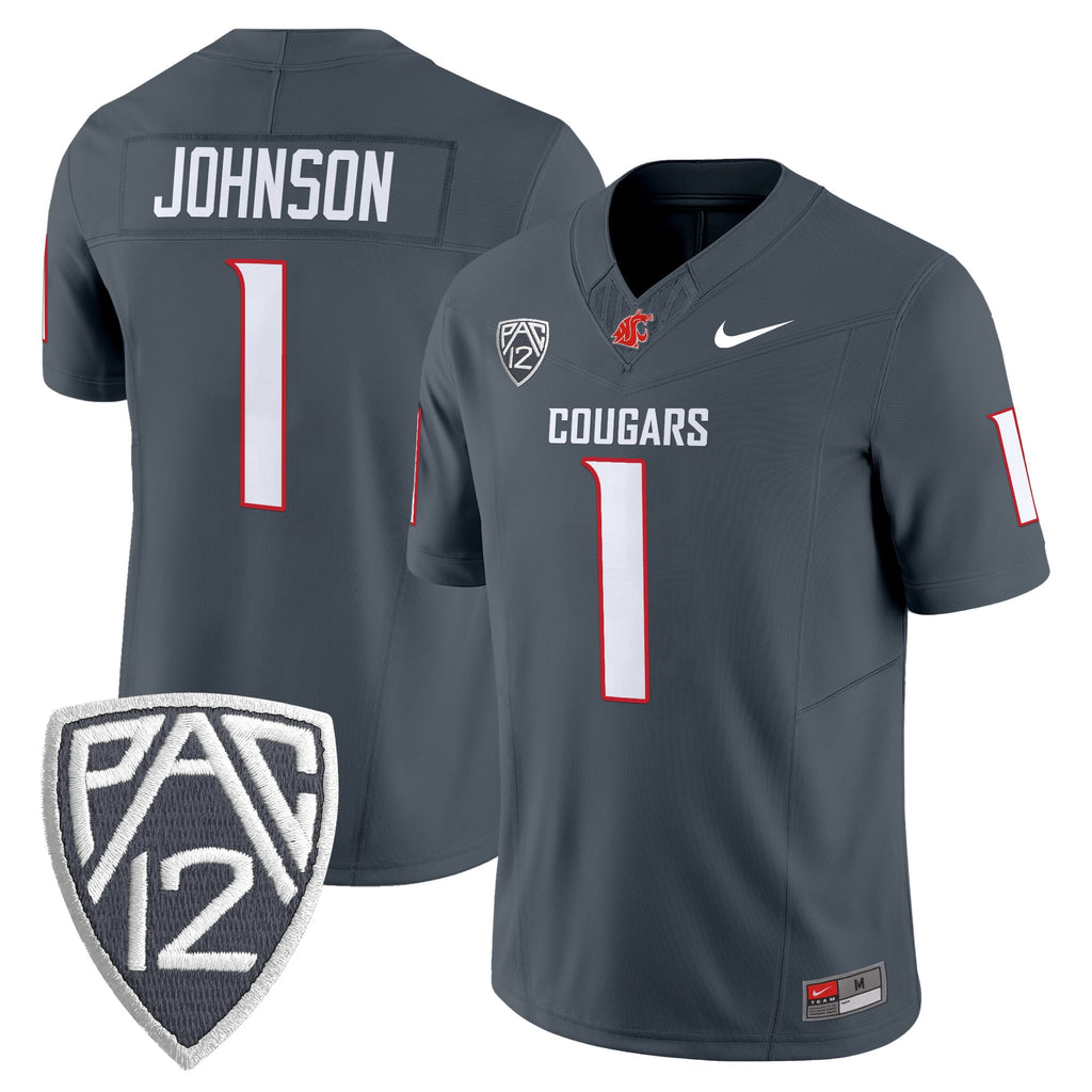 Men's Washington State Cougars 2025 Vapor Limited Jersey V2 - All Stitched