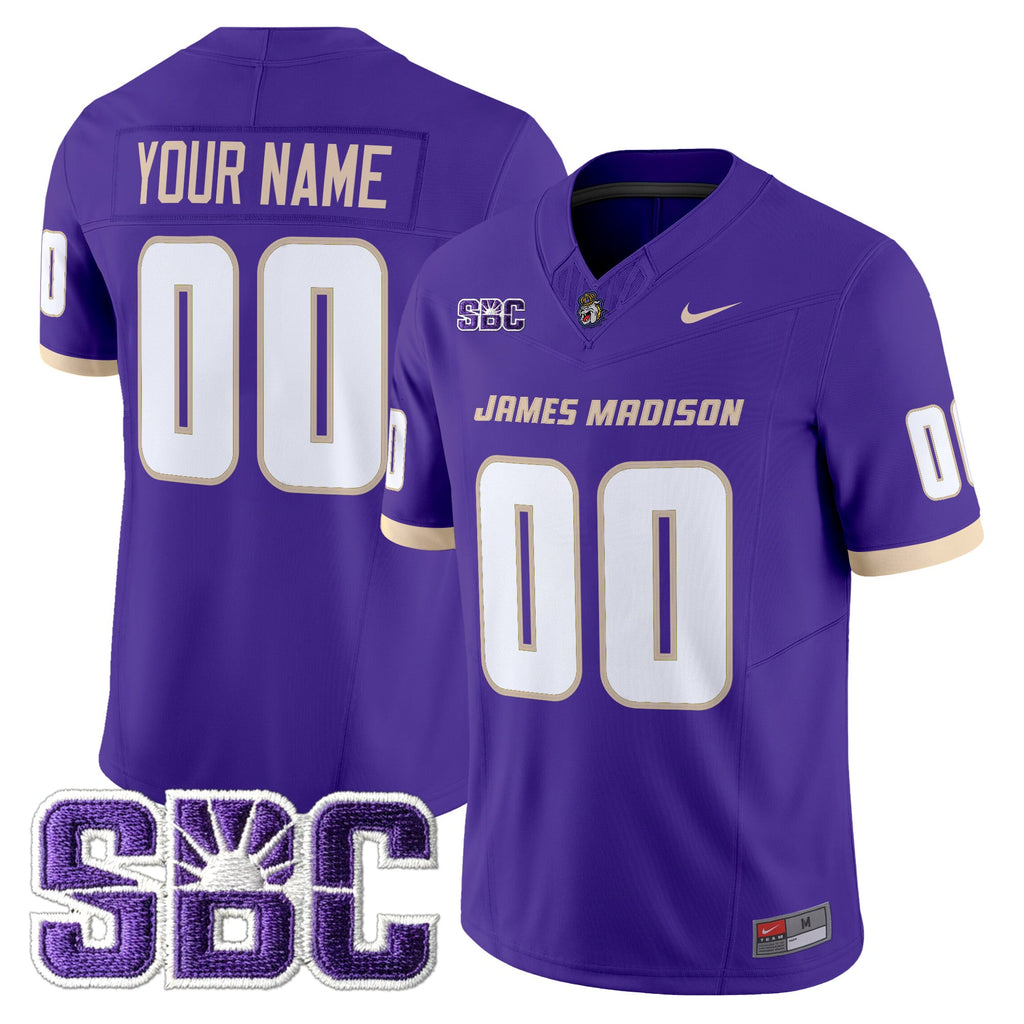 James Madison Dukes 2025 Vapor Limited Custom Jersey - All Stitched