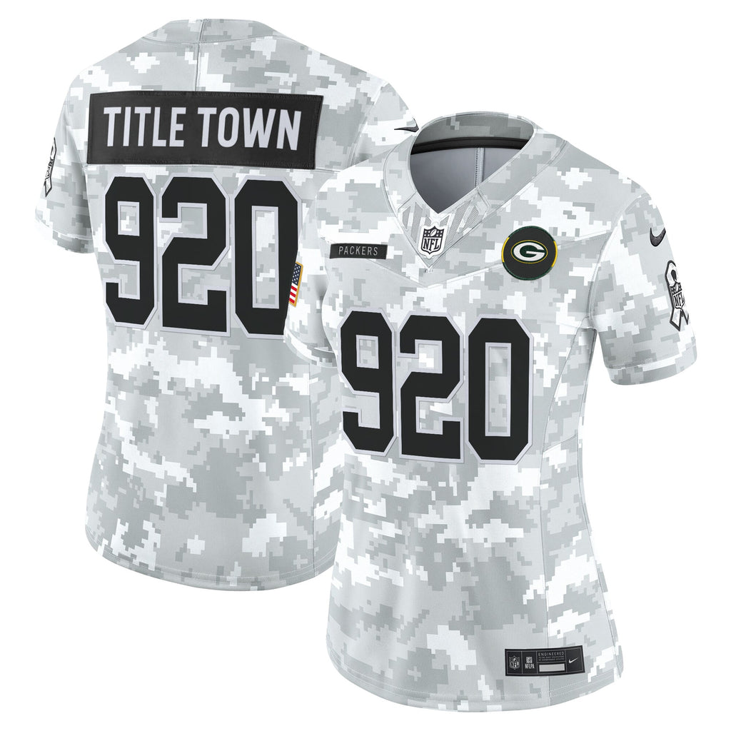 Women's Green Bay Packers 2025 Salute to Service Vapor Limited Jersey - All Stitched