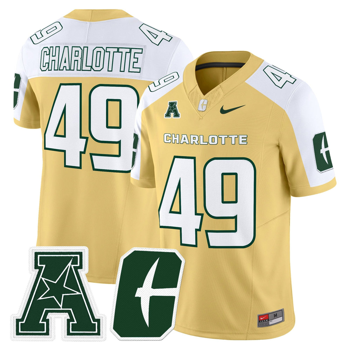 Men's Charlotte 49ers 2025 Vapor Limited Jersey - All Stitched