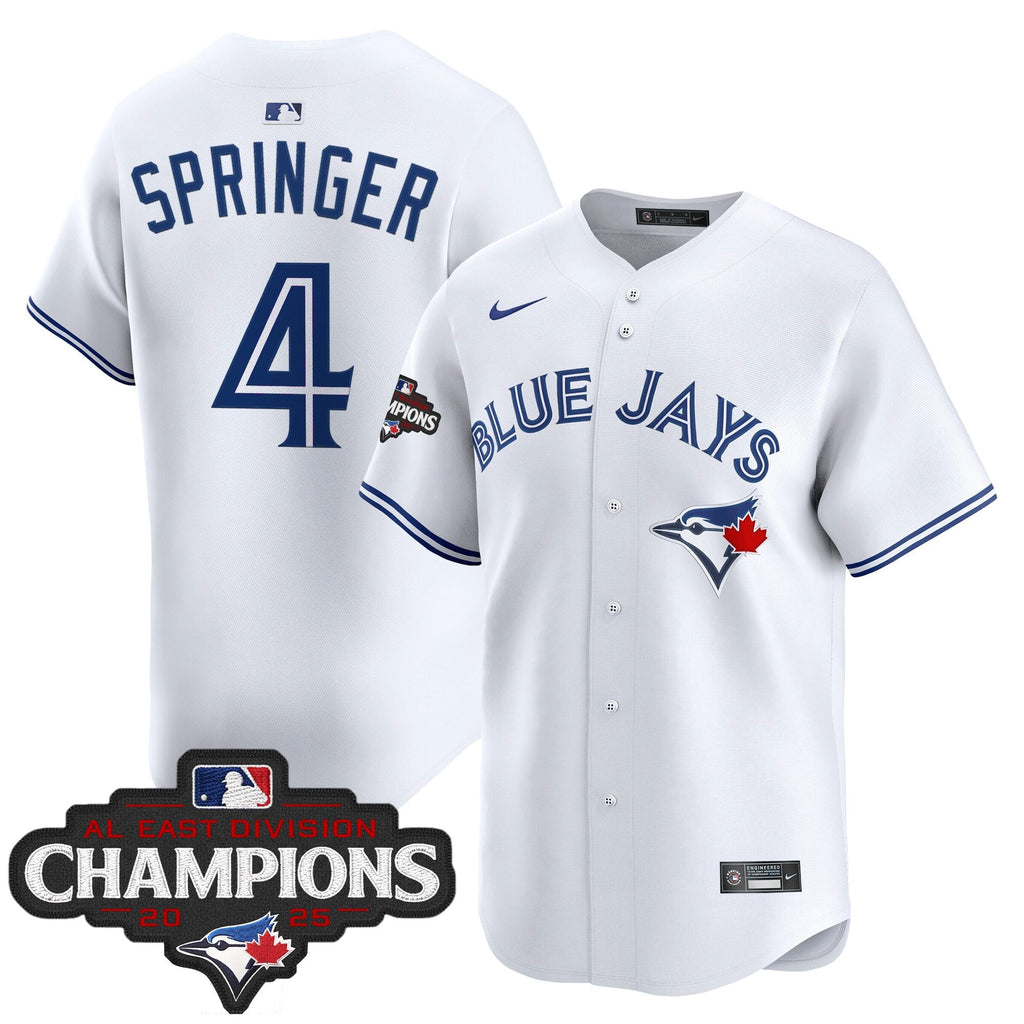 Men's Toronto Blue Jays 2025 AL East Division Champions Vapor Premier Limited Jersey - All Stitched