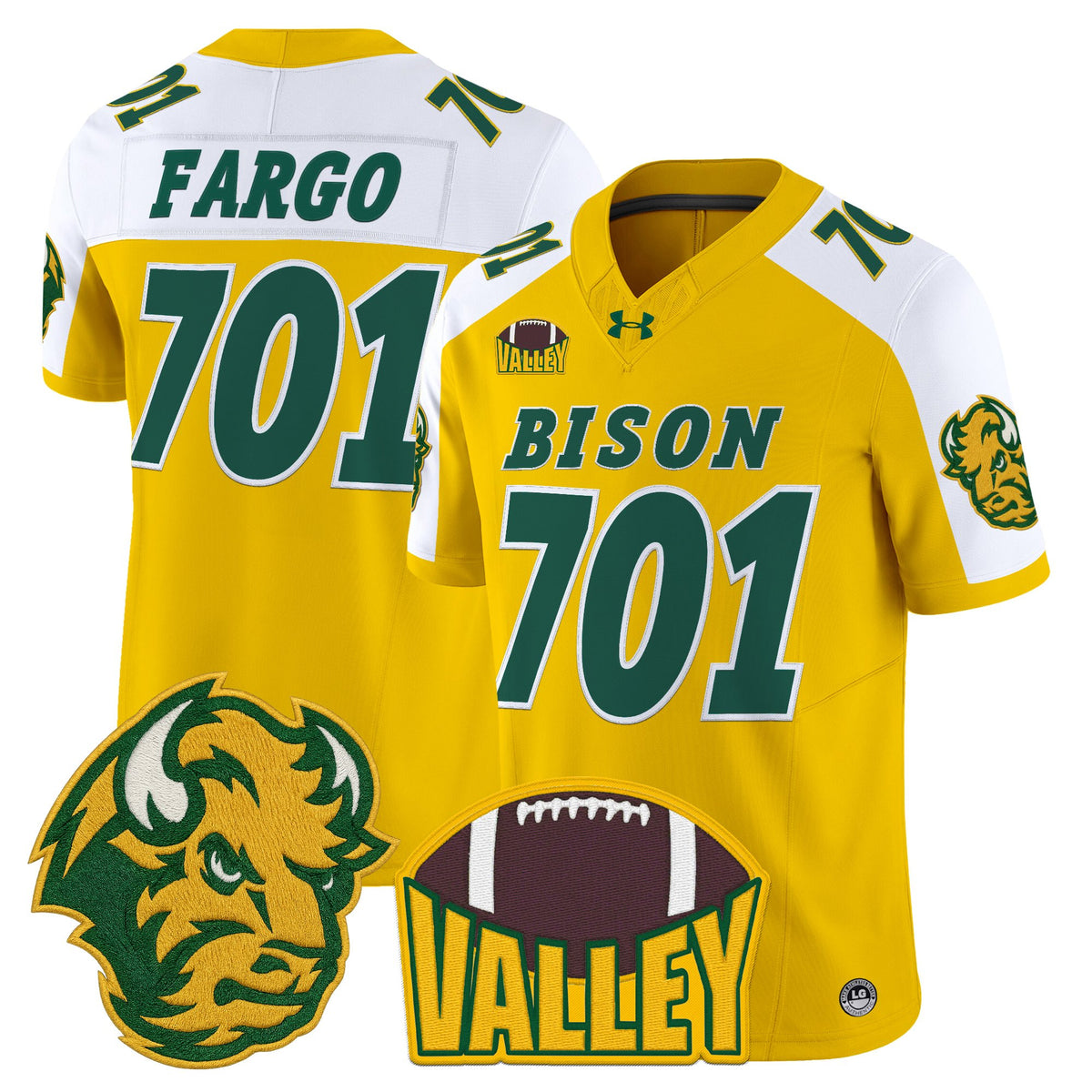 Men's North Dakota State Bison 2025 Vapor Limited Jersey - All Stitched