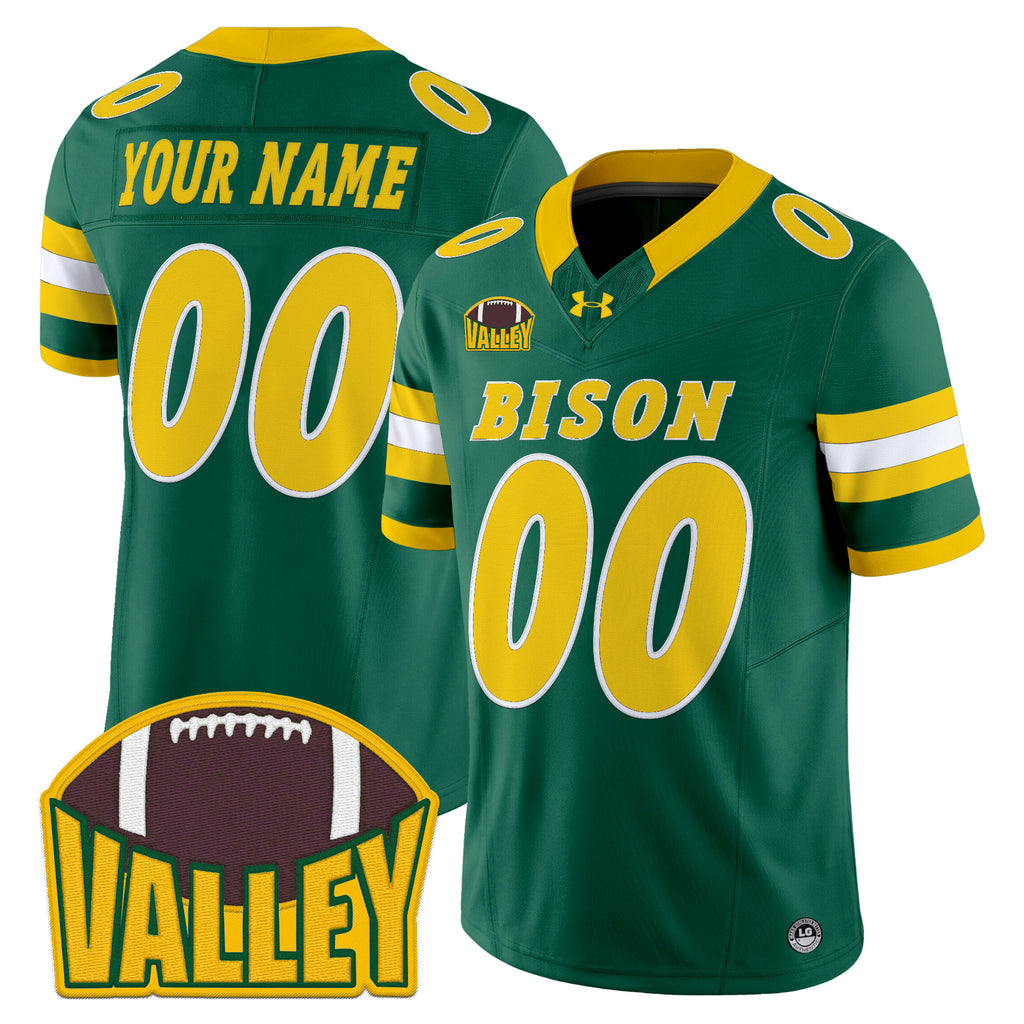 North Dakota State Bison 2025 Vapor Limited Custom Jersey - All Stitched