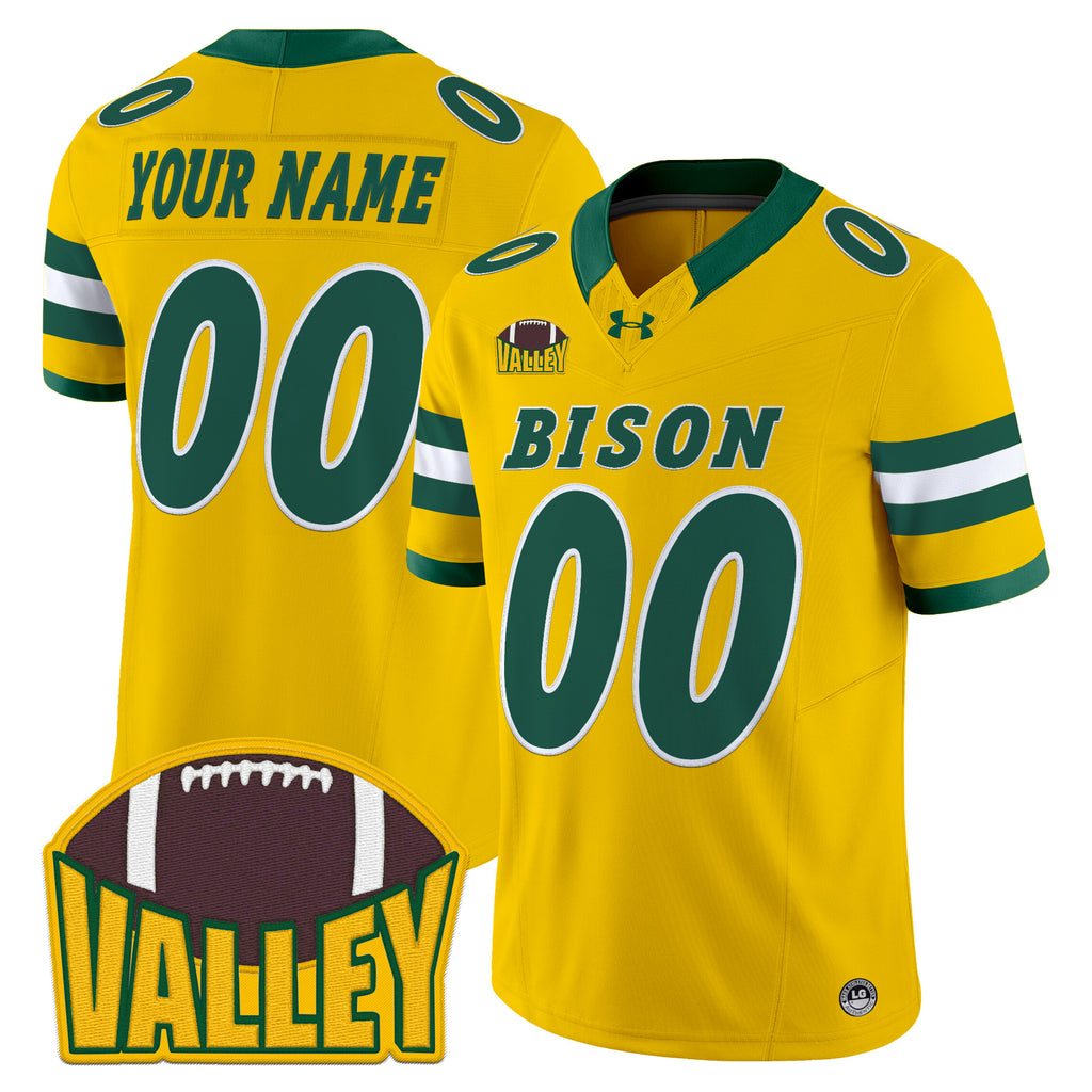 North Dakota State Bison 2025 Vapor Limited Custom Jersey - All Stitched