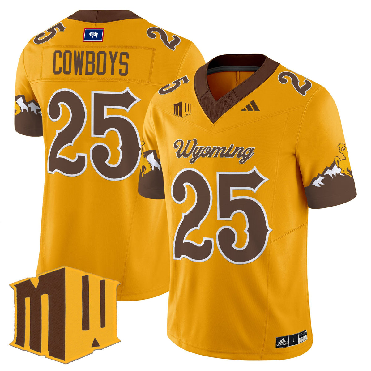 Men's Wyoming Cowboys 2025 Vapor Limited Jersey - All Stitched