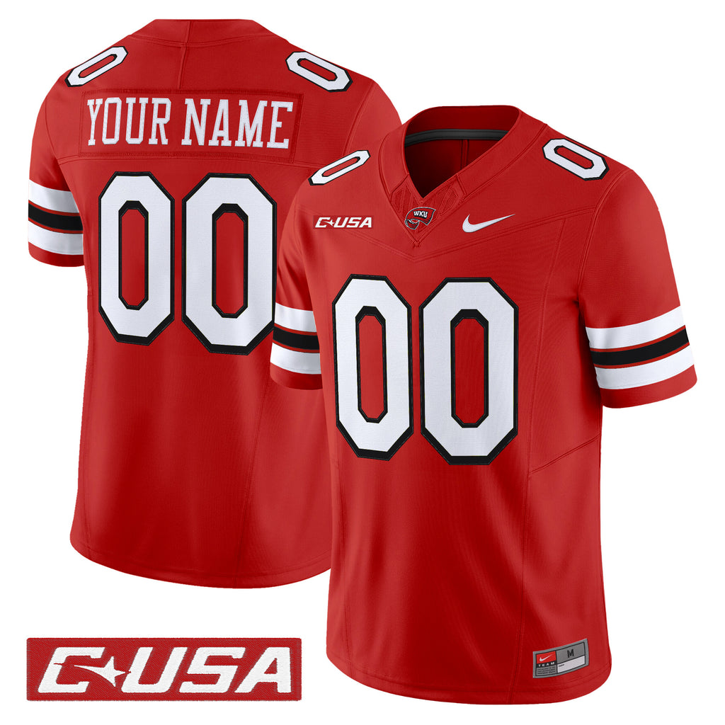 Western Kentucky Hilltoppers 2025 Vapor Limited Custom Jersey - All Stitched