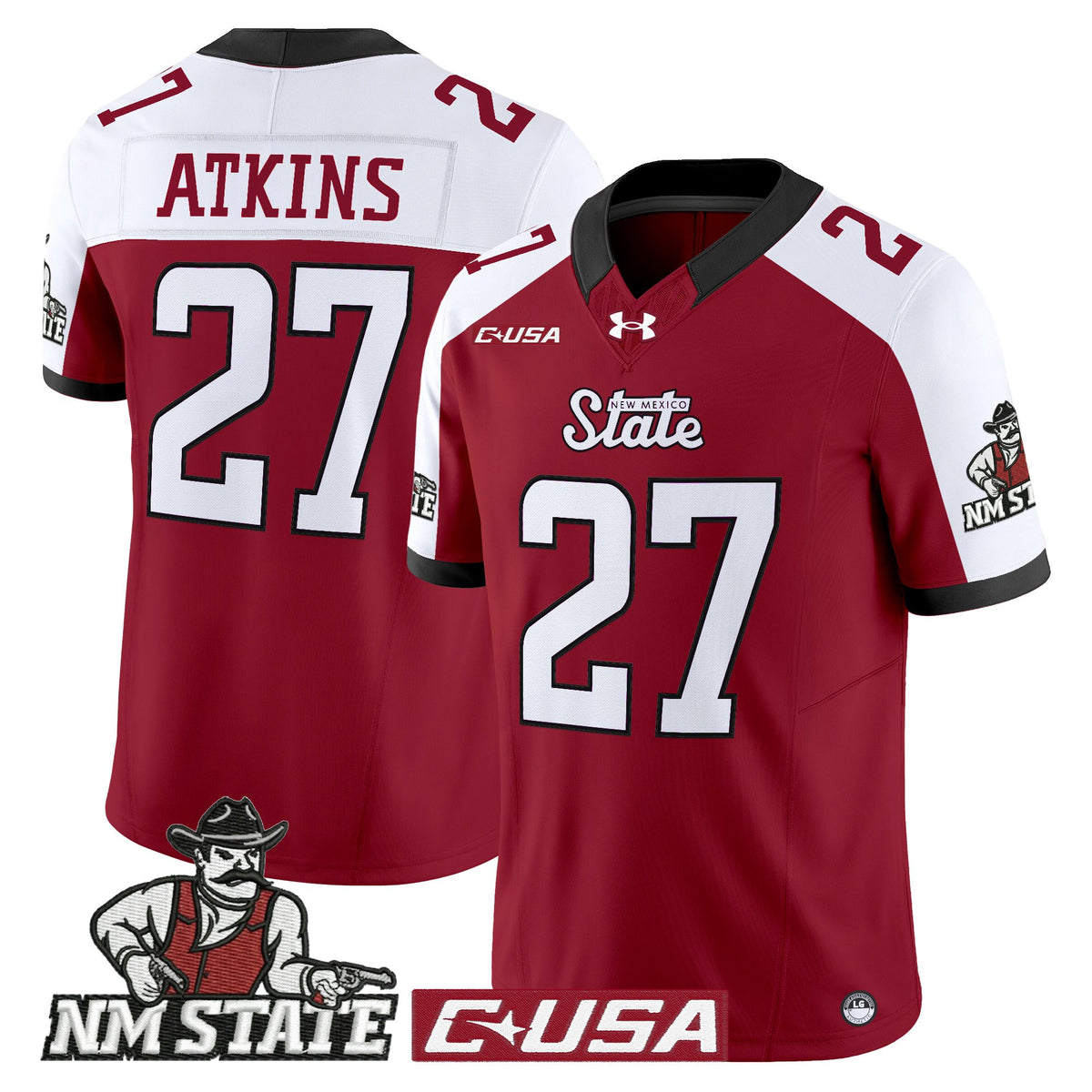 Men's New Mexico State Aggies 2025 Vapor Limited Jersey - All Stitched