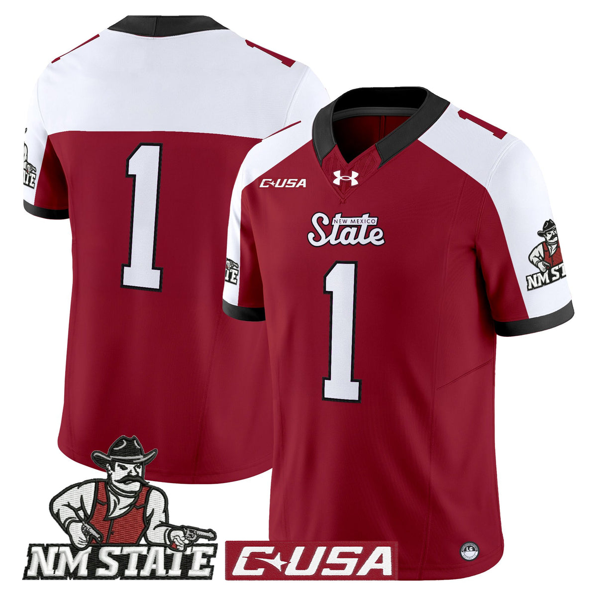 Men's New Mexico State Aggies 2025 Vapor Limited Jersey - All Stitched