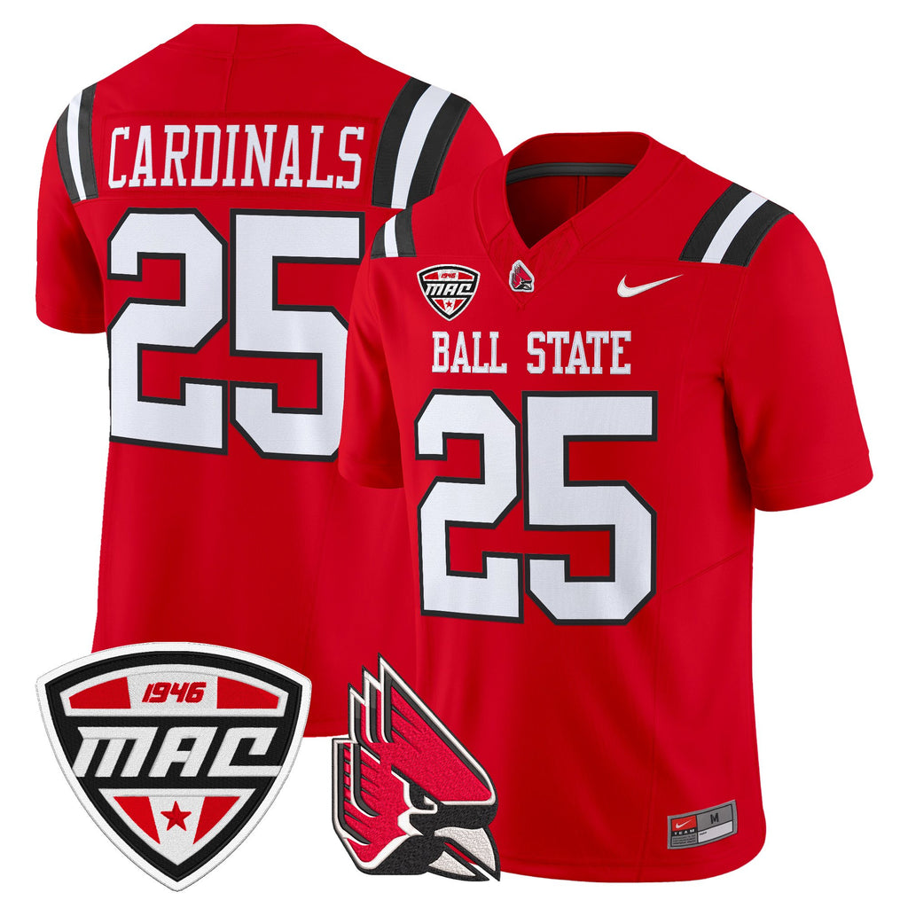 Men's Ball State Cardinals 2025 Vapor Limited Jersey - All Stitched
