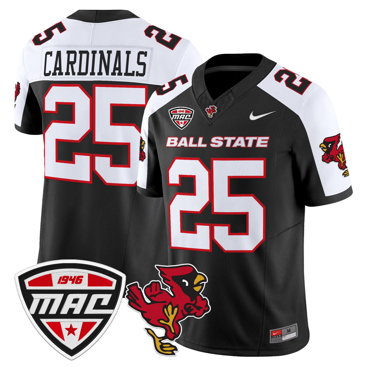 Men's Ball State Cardinals 2025 Vapor Limited Jersey - All Stitched