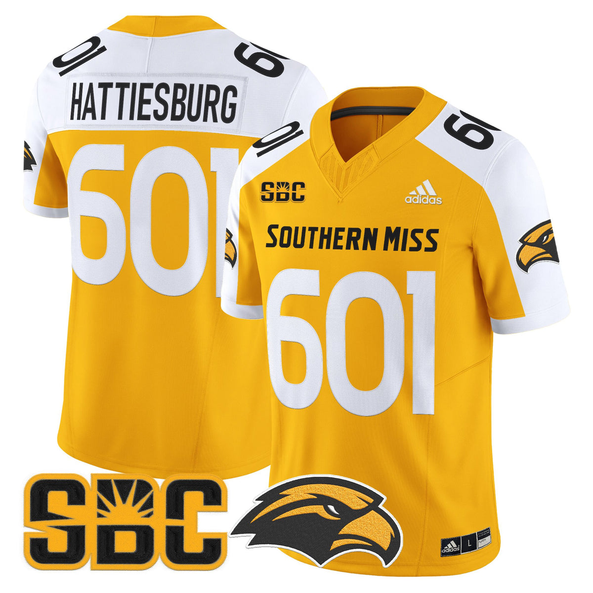 Men's Southern Miss Golden Eagles 2025 Vapor Limited Jersey - All Stitched