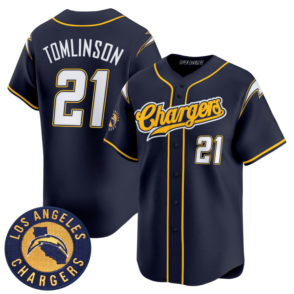 Men's Los Angeles Chargers 2025 Vapor Limited Baseball Jersey - All Stitched