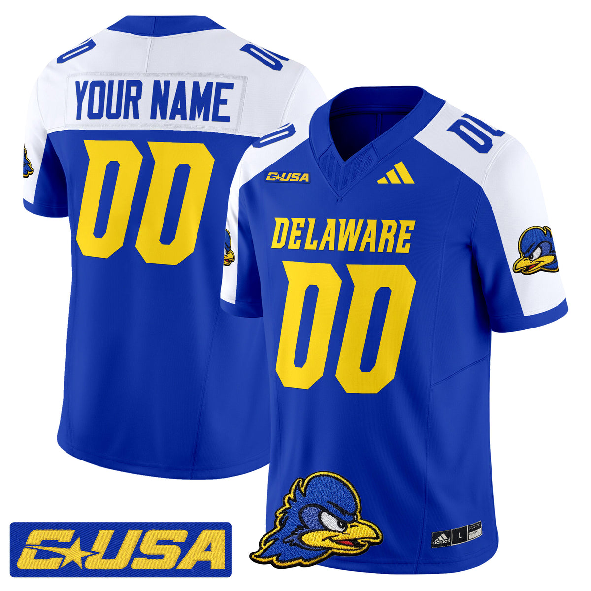 Delaware Blue Hens 2025 Vapor Limited Custom Jersey - All Stitched