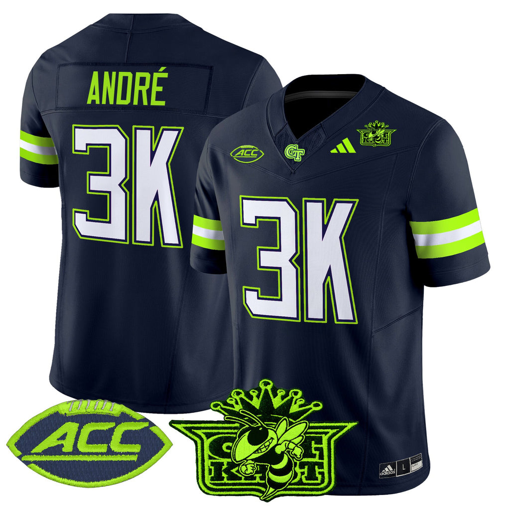 Men's Outkast x Georgia Tech Yellow Jackets 2025 Atliens Vapor Limited Jersey - All Stitched
