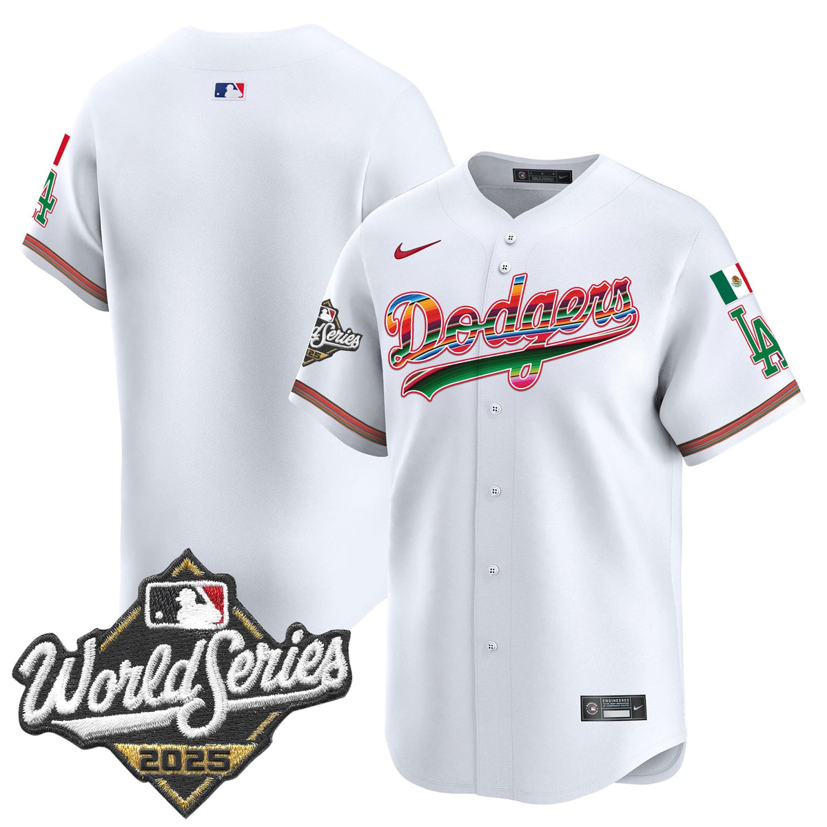 Men's Dodgers Mexico 2025 World Series Vapor Premier Limited Jersey - All Stitched