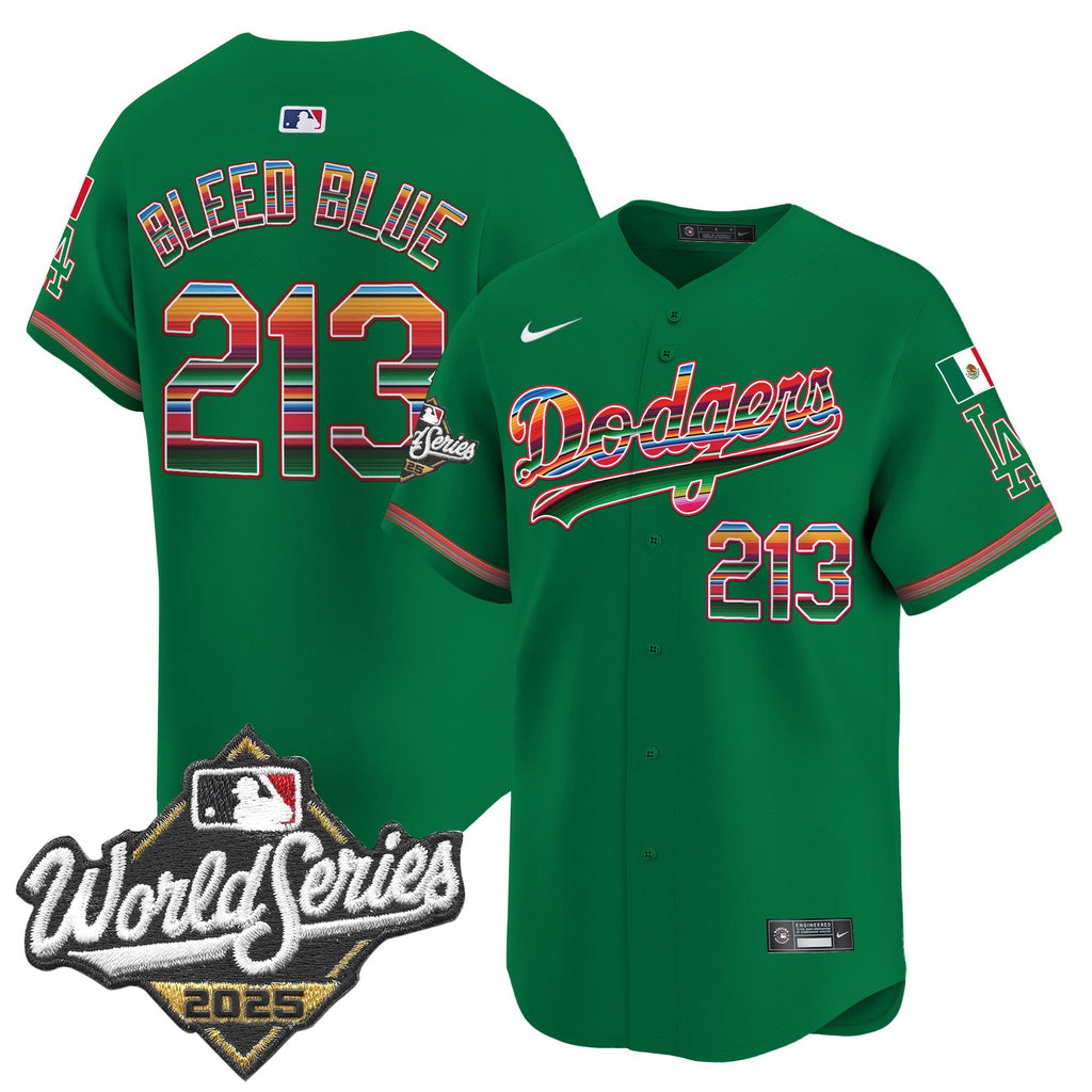 Men's Dodgers Mexico 2025 World Series Vapor Premier Limited Jersey - All Stitched