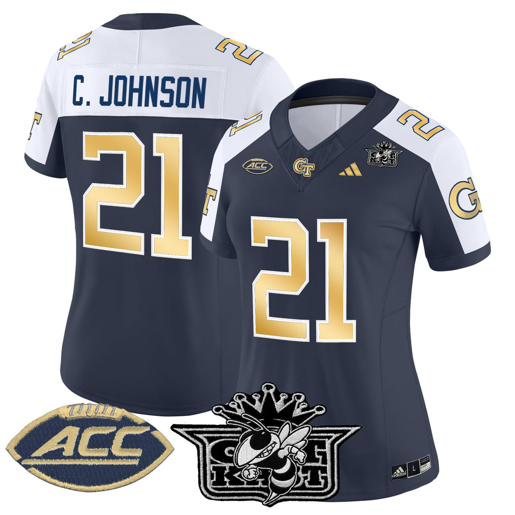 Women's Outkast x Georgia Tech Yellow Jackets 2025 Vapor Limited Jersey - All stitched