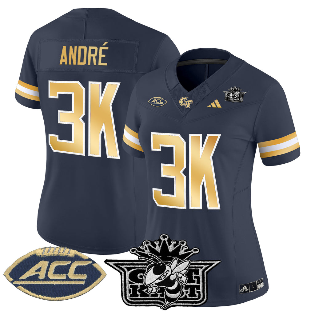 Women's Outkast x Georgia Tech Yellow Jackets 2025 Vapor Limited Jersey - All stitched