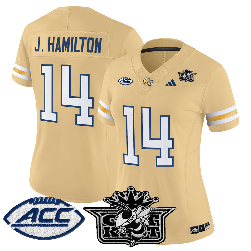 Women's Outkast x Georgia Tech Yellow Jackets 2025 Vapor Limited Jersey - All stitched