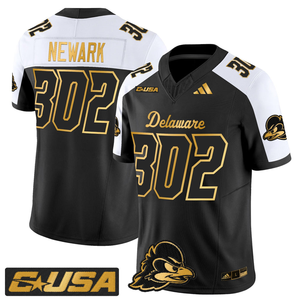 Men's Delaware Blue Hens 2025 Gold Vapor Limited Jersey - All Stitched