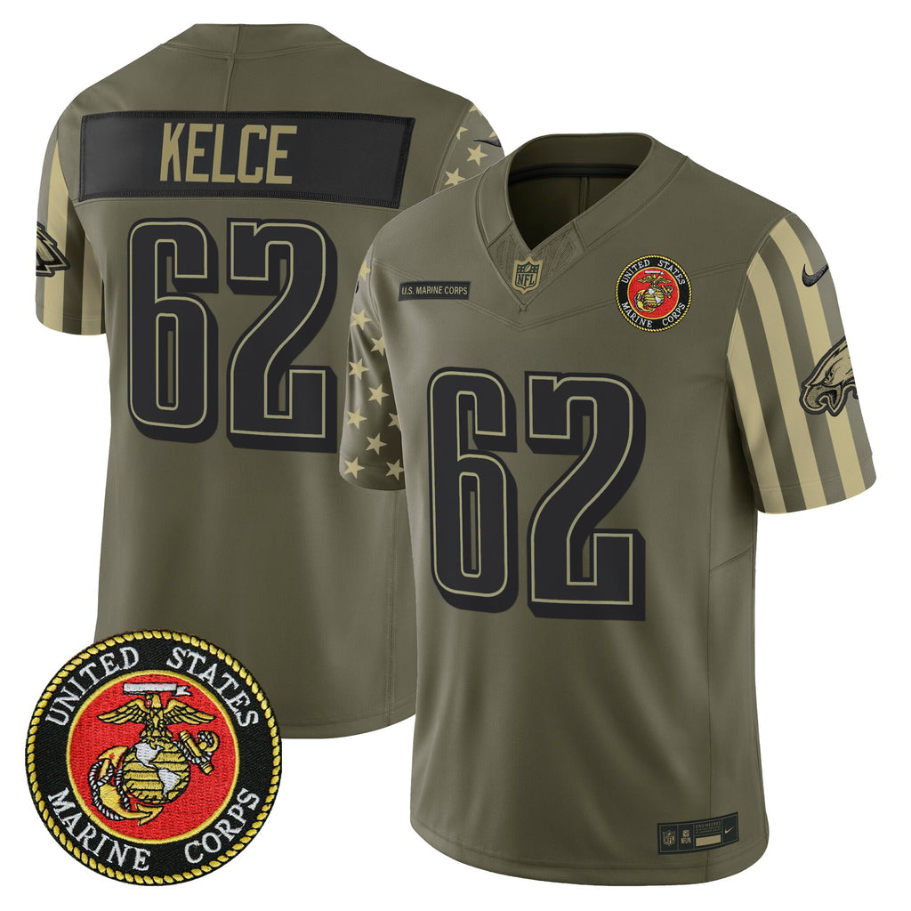 Men's Philadelphia Eagles x U.S. Military Veteran Vapor Limited Jersey - All Stitched