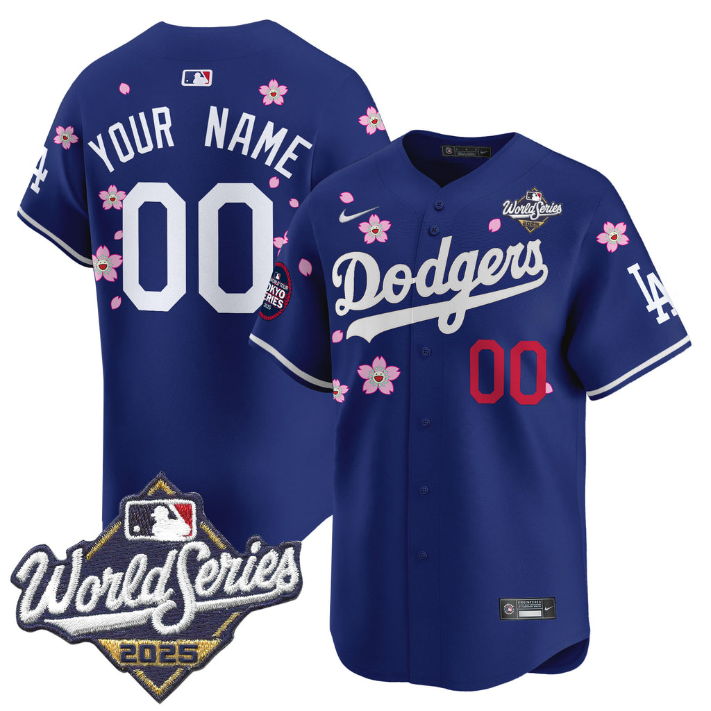Dodgers 2025 World Series x Tokyo Series Vapor Premier Limited Custom Jersey V2 - Stitched