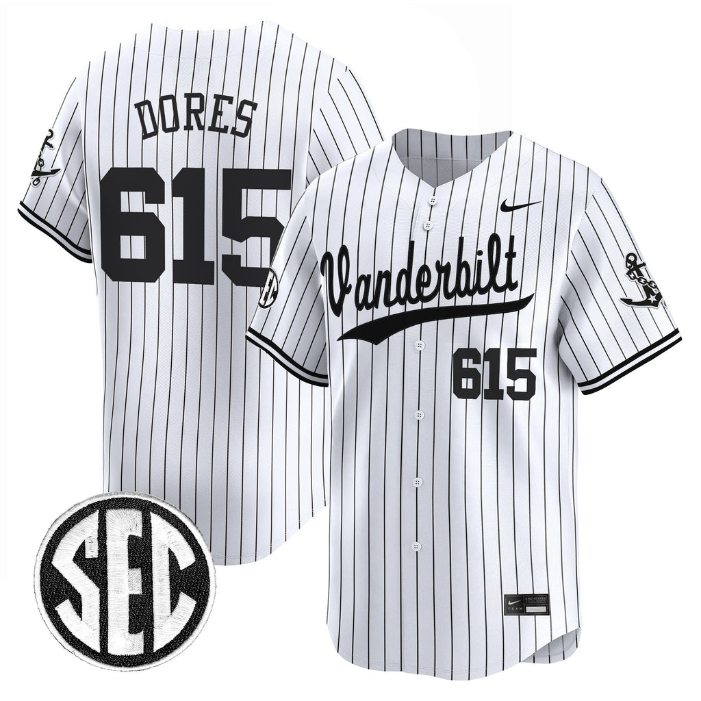Men's Vanderbilt Commodores 2025 Vapor Baseball Jersey - All Stitched