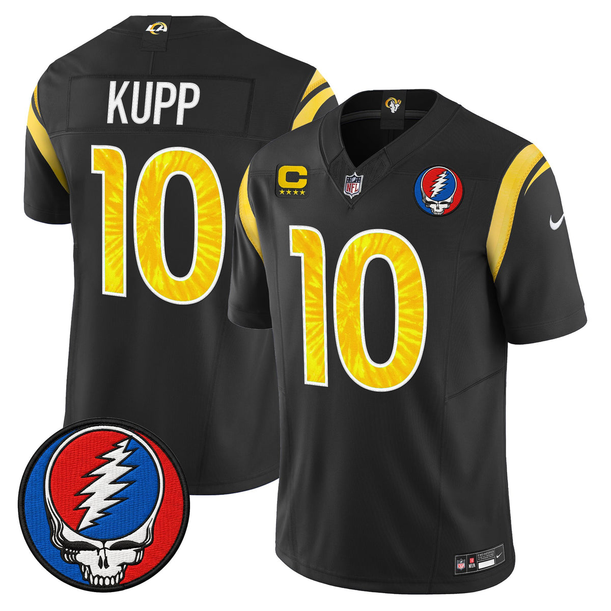 Men's Los Angeles Rams x Grateful Dead Vapor Limited Jersey - All Stitched