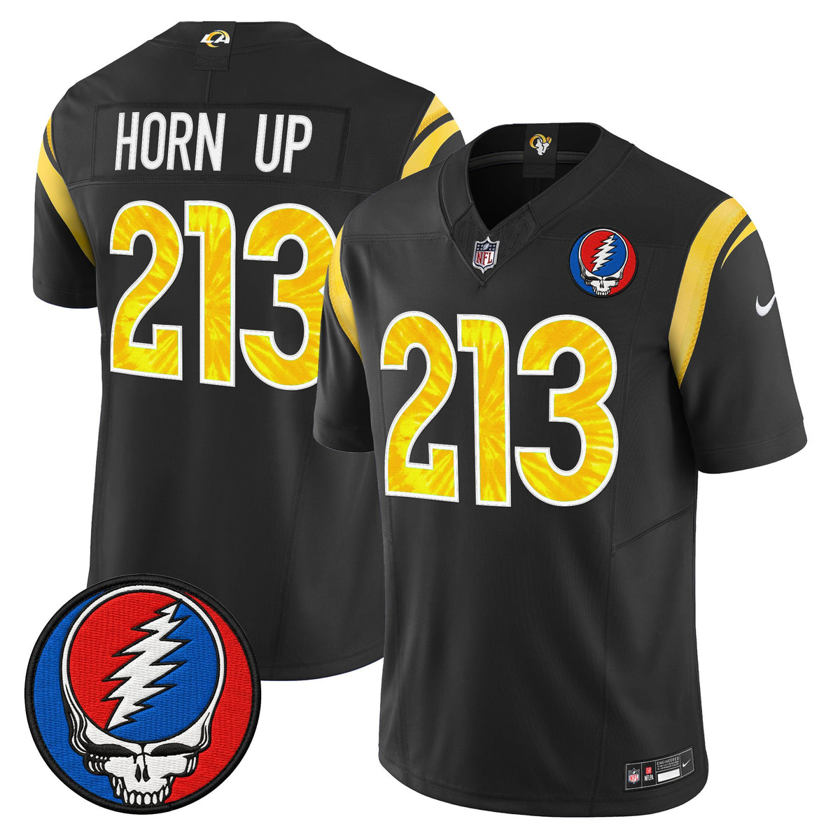 Men's Los Angeles Rams x Grateful Dead Vapor Limited Jersey - All Stitched