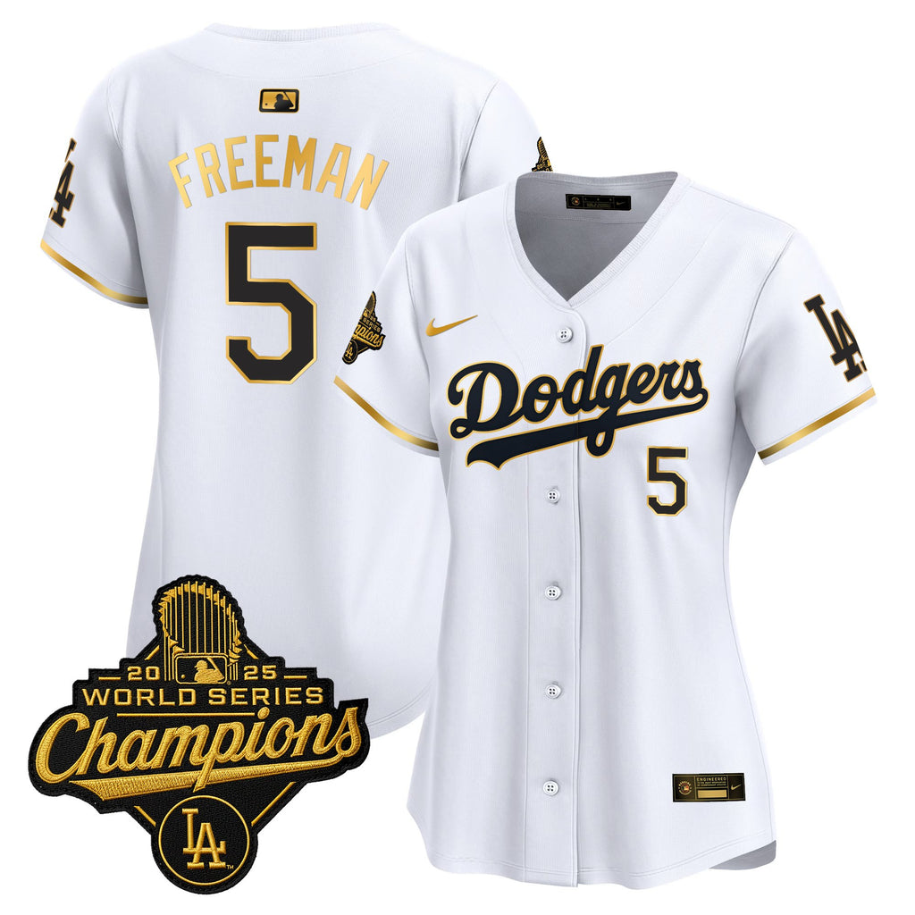 Women's Dodgers 2025 World Series Champions Vapor Premier Limited Jersey - All Stitched