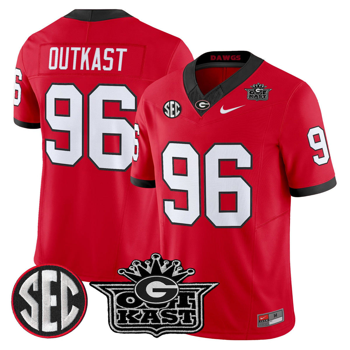 Men's Outkast x Georgia Bulldogs Vapor Limited Jersey - All stitched