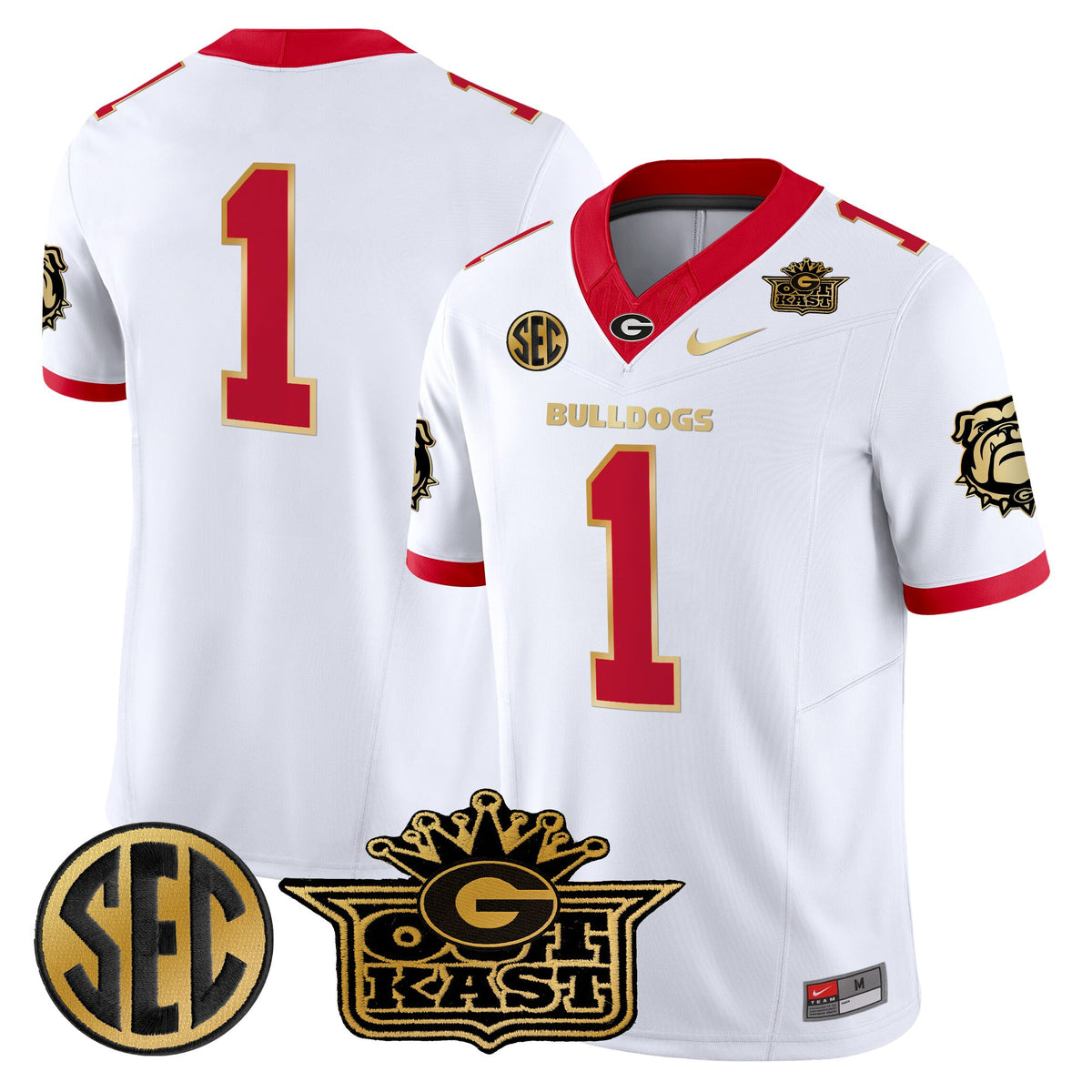 Men's Outkast x Georgia Bulldogs Vapor Limited Jersey - All stitched