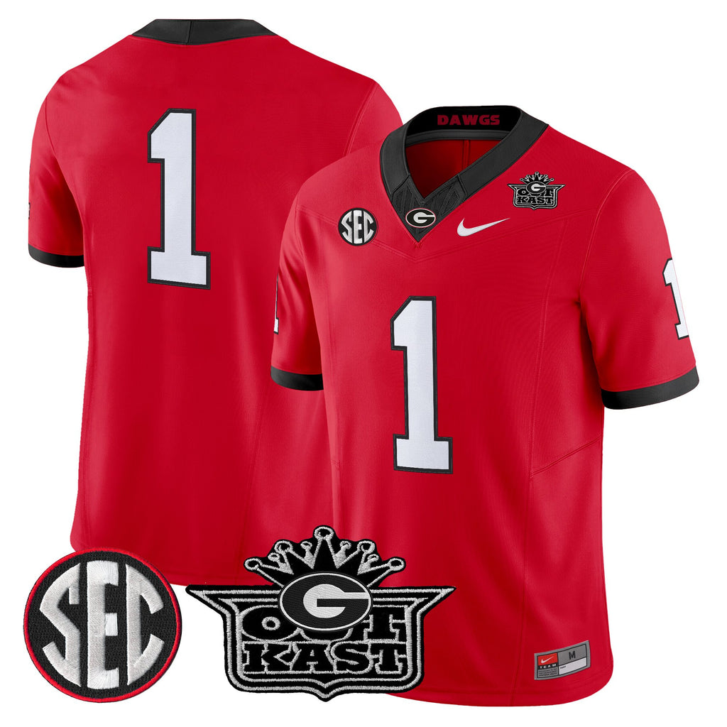 Men's Outkast x Georgia Bulldogs Vapor Limited Jersey - All stitched