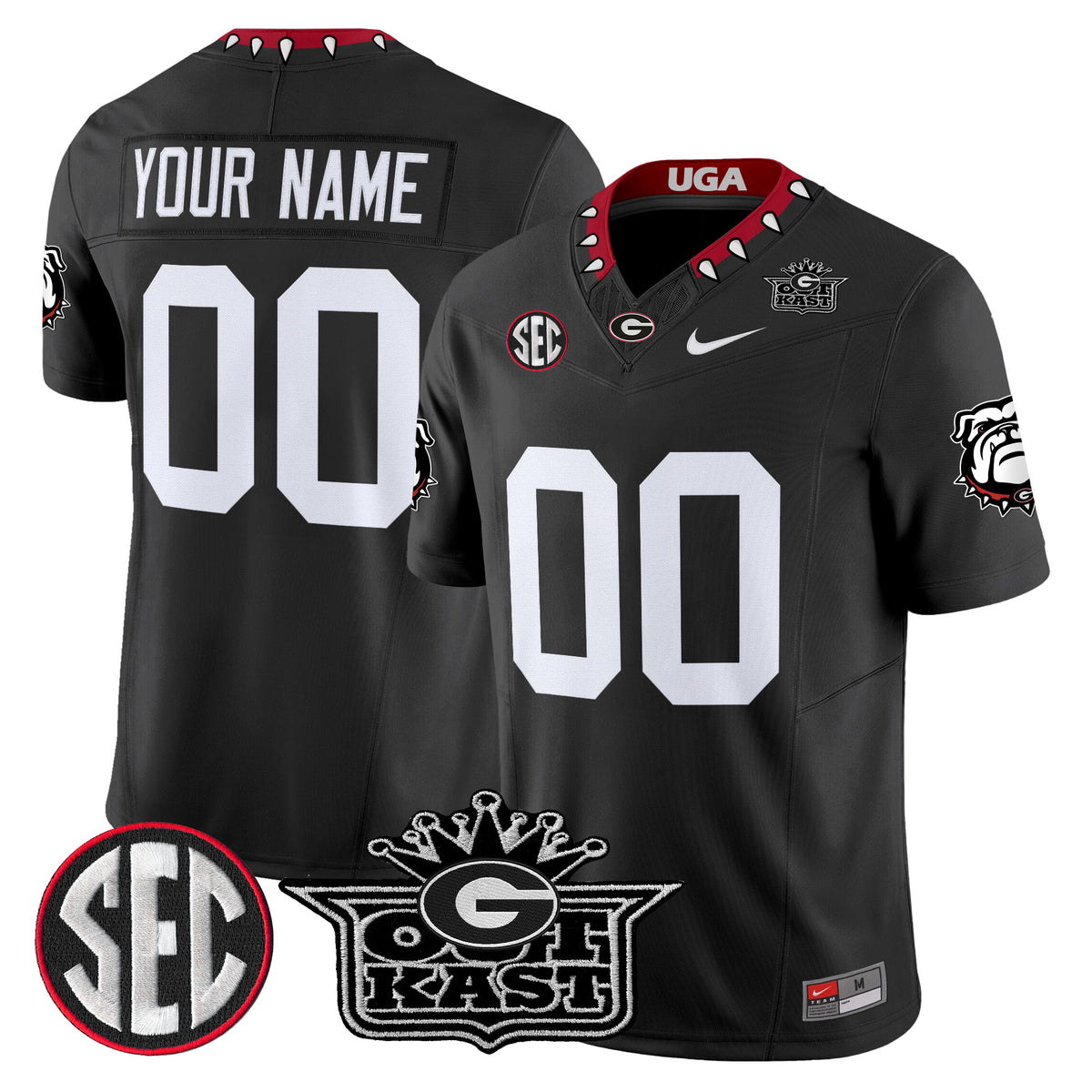 Outkast x Georgia Bulldogs Vapor Limited Custom Jersey - All stitched