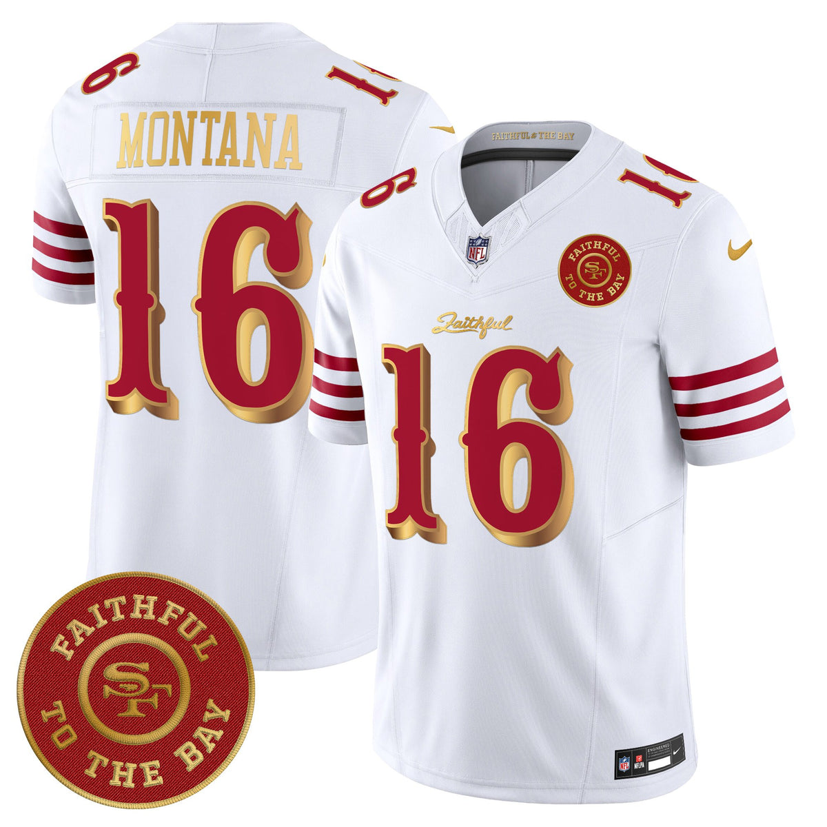 Men's 49ers “Rivalries” Vapor Limited Jersey - Faithful To The Bay Patch - All Stitched