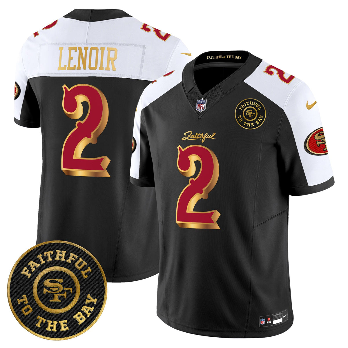 Men's 49ers “Rivalries” Vapor Limited Jersey - Faithful To The Bay Patch - All Stitched
