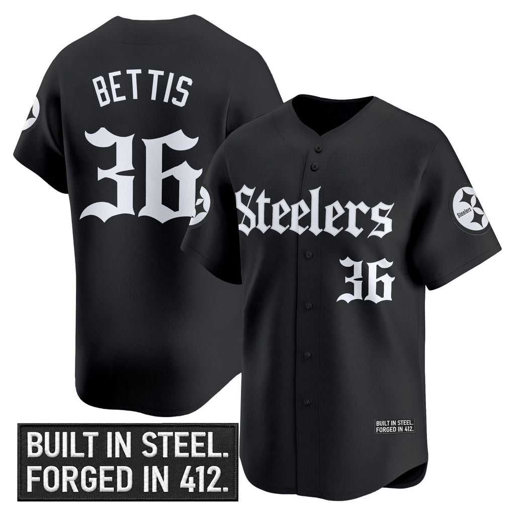 Men's Pittsburgh Steelers 'Gothic Steel City Edition' Vapor Baseball Jersey - All Stitched