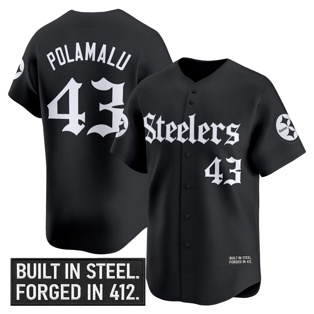Men's Pittsburgh Steelers 'Gothic Steel City Edition' Vapor Baseball Jersey - All Stitched