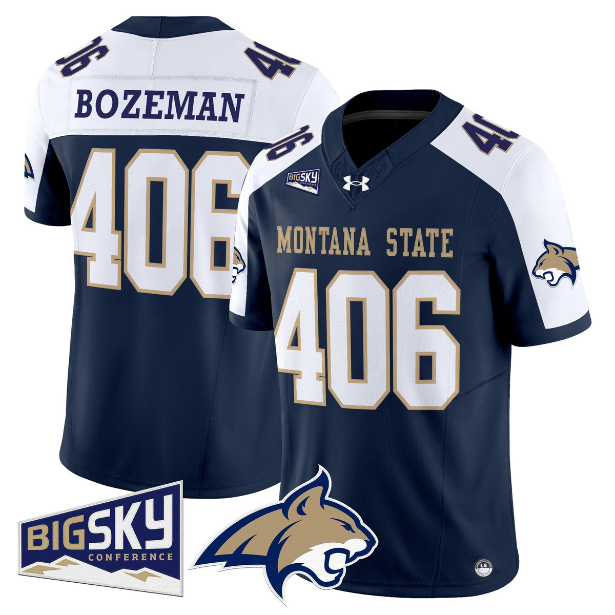 Men's Montana State Bobcats 2025 Vapor Limited Jersey - All Stitched