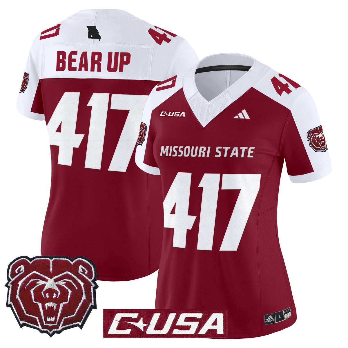 Women's Missouri State Bears 2025 Vapor Limited Jersey - All Stitched