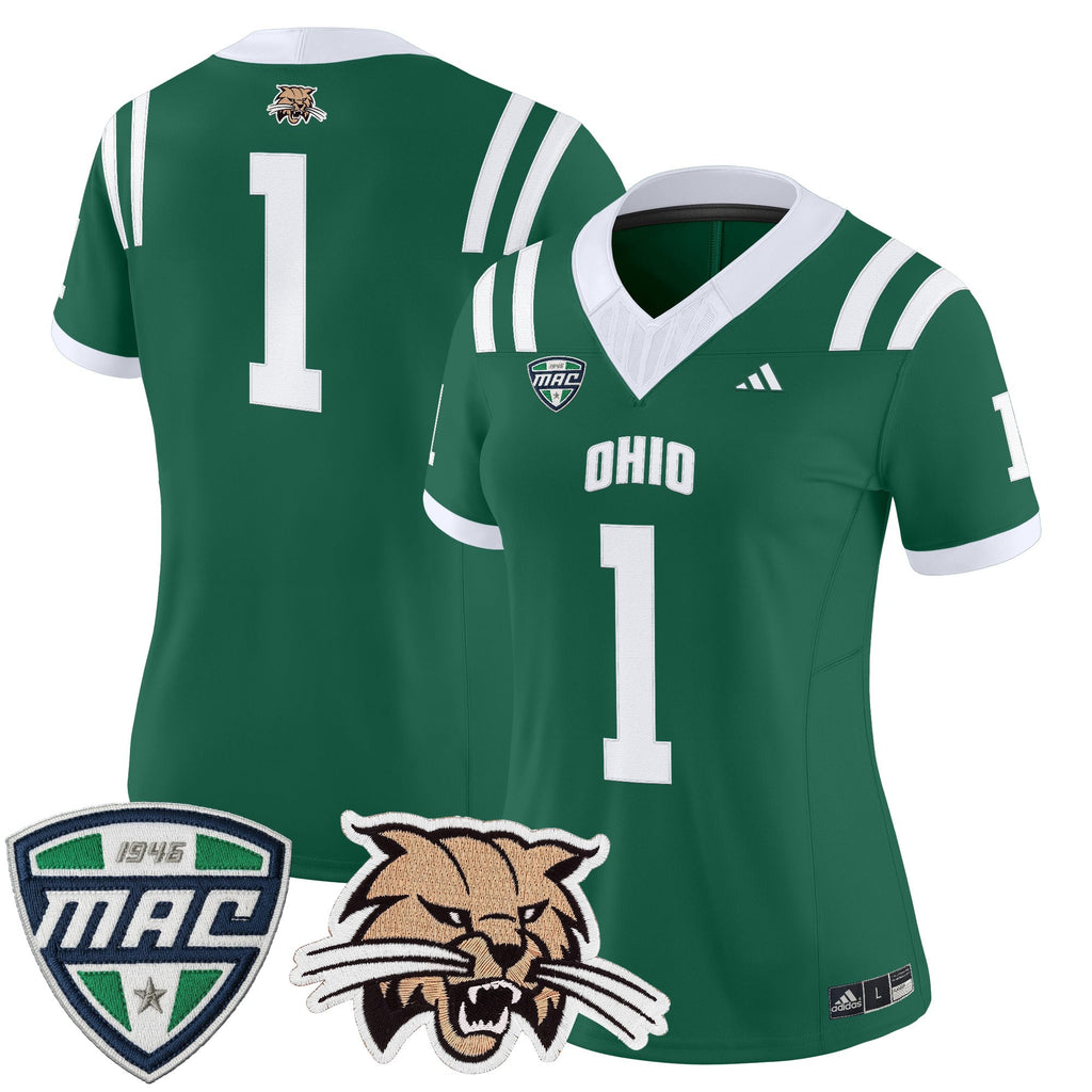 Women's Ohio Bobcats 2025 Vapor Limited Jersey - All Stitched