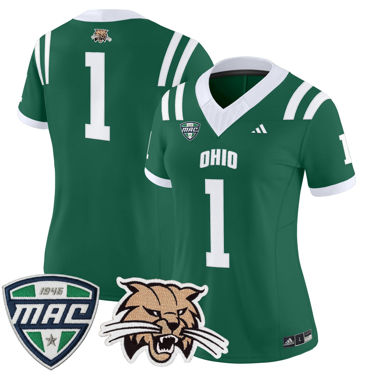Women's Ohio Bobcats 2025 Vapor Limited Jersey - All Stitched