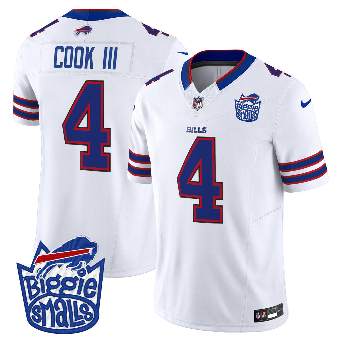 Men's Biggie Smalls × Buffalo Bills Vapor Limited Jersey - All stitched