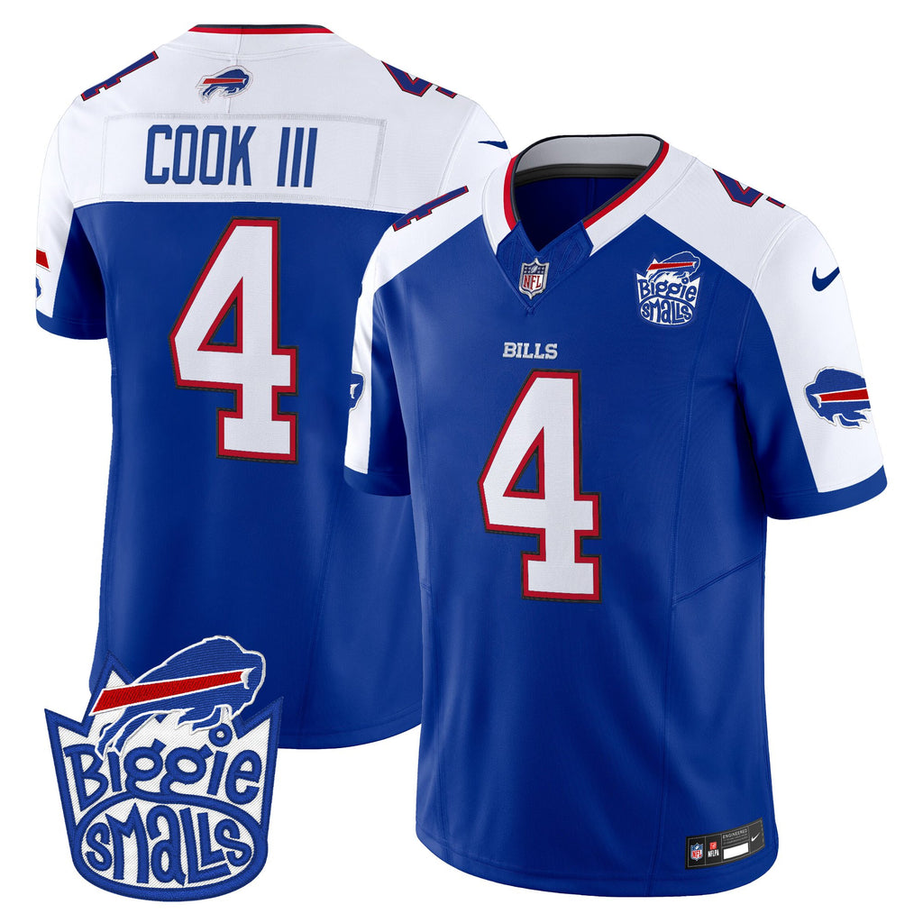 Men's Biggie Smalls × Buffalo Bills Vapor Limited Jersey - All stitched
