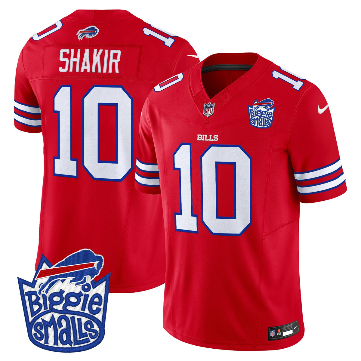 Men's Biggie Smalls × Buffalo Bills Vapor Limited Jersey - All stitched
