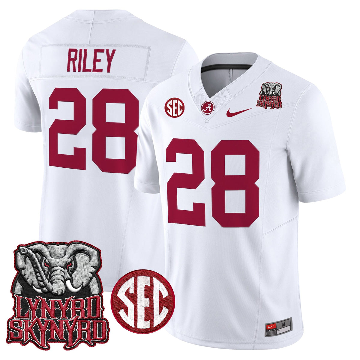 Men's Alabama Crimson Tide x Lynyrd Skynyrd Vapor Limited Jersey - Alabama Map - All Stitched