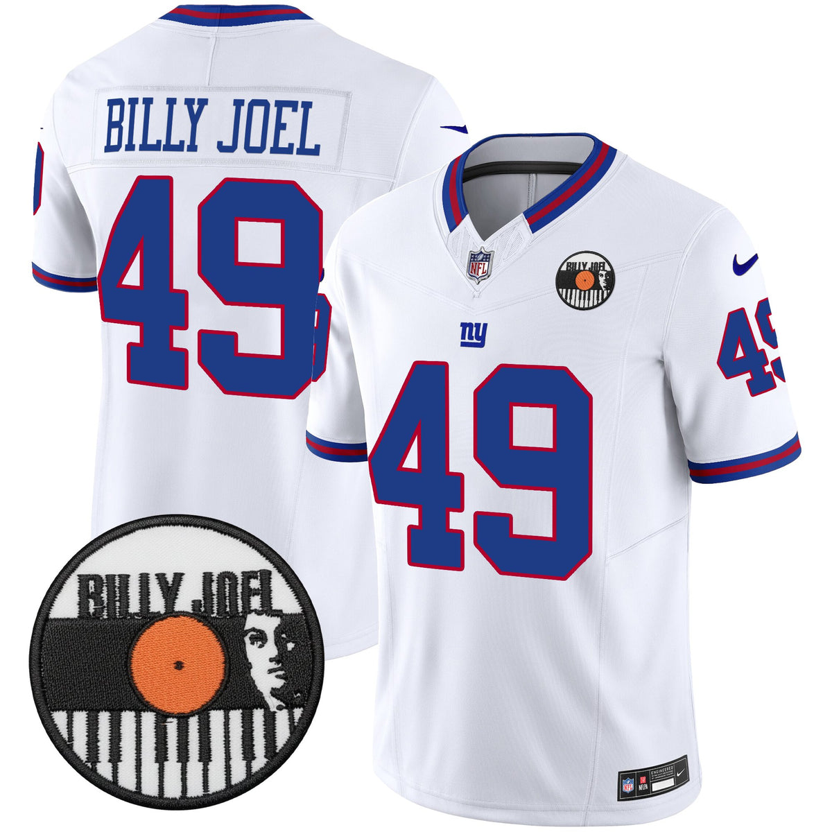 Men's Billy Joel × New York Giants Vapor Limited Jersey - All stitched