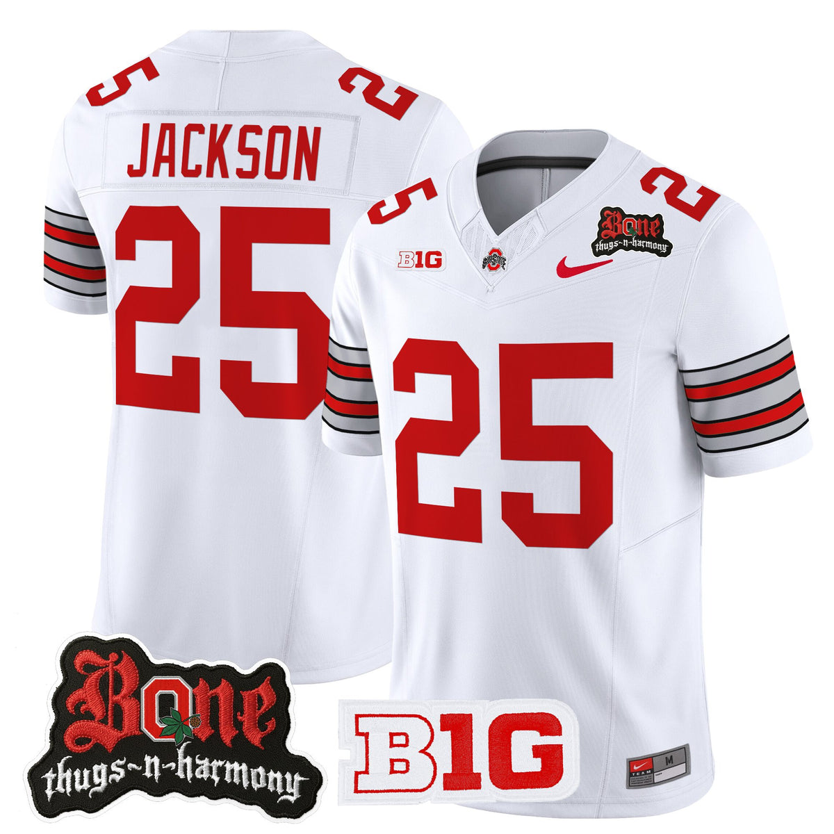 Men's Ohio State Buckeyes x Bone Thugs-N-Harmony Vapor Limited Jersey - Heritage Stripe Edition - All Stitched